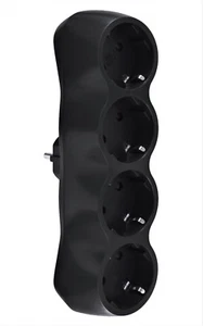 Adaptador enchufe 4 tomas de corriente seguro para niños enchufe múltiple multiteker - Imagen 1 de 3