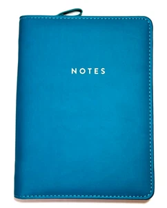 Eccolo Notes Turquoise Journal Notebook with Faux Leather Case Lined Pages - Picture 1 of 8
