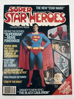 Super Star Heroes Dec 1978 Collector’s Issue Superman Movie Star Wars Battlestar Foto 1 de 4