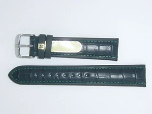 DI-Modell Genuine Calfskin Leather 20 mm Green Watch Band Strap IMPERATOR WAPRO - Picture 1 of 3