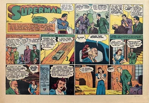SUPERMAN Sunday Page #97 - Superman Clark Kent, Lois Lane - Sept 7, 1941 - RARE - Picture 1 of 4