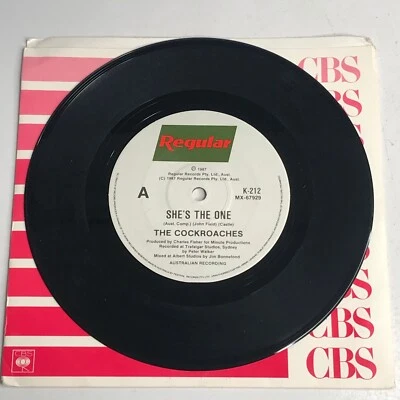The Cockroaches Former Wiggles ( She's The One ) 1987 Vinyl 45 Single Record - Image 1 of 4