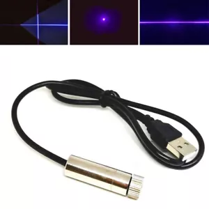 Dot/Line/Cross 405nm 50mW Modulo Laser Focalizzabile Viola/Blu Alimentazione USB - Foto 1 di 8