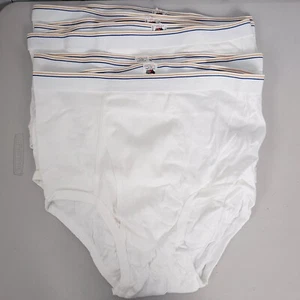 Fruit Of The Loom Mens 80s VTG Briefs Underwear Size XL 42 - 44 Made USA 5 Pairs - Picture 1 of 5
