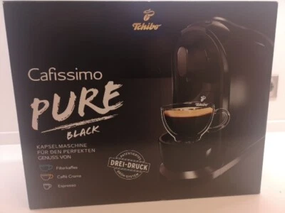 Tchibo Cafissimo PURE Black Kapselmaschine Kaffeemaschine - Schwarz - Bild 1 von 4