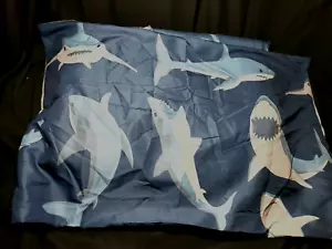 Shark bedroom Duvet Cover Set Comforter Cover Set 3 Piece Shark Blue Gray Twin - Picture 1 of 7