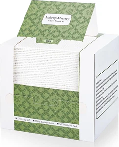 Face Towels Dry Ultra Soft Disposable Face Towels Dry Makeup Remover Towels, Bio - Picture 1 of 12