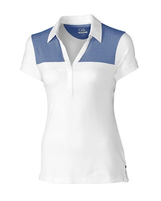 Camisa Polo CUTTER & BUCK Mujer Damas Golf CB DryTec Nadine Estampada Nueva con Etiquetas S o M Foto 1 de 2