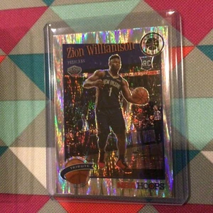 Zion Williamson RC #296 Flash Prizm Hybrid H2 - 2019/20 NBA Hoops Premium Stock - Picture 1 of 2