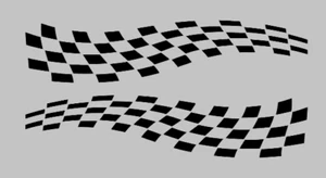 Checkered vinyl decal sticker set graphic body car truck rc many sizes colors - Bild 1 von 9