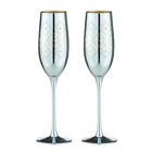 Tempa Estelle - Aqua Champagne Glass 2 Pack