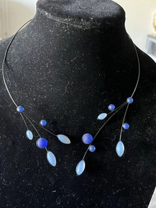 Kristina Collection Halskette mit blauen Glasperlen - Bild 1 von 4