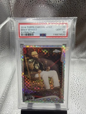 2014 Tops Chrome WWE Bray Wyatt X-factor PSA 10 POP2 - Image 1 of 4