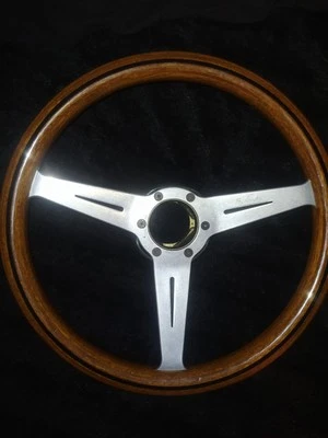 Edles Nardi Sportlenkrad Mahagoni Holz 360mm Oldtimer/Youngtimer - Bild 1 von 4