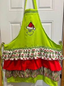 HAUSGEMACHTE GRINCH FESTLICH PARTY ORGANIZER SCHÜRZE UNIKAT DESIGN SCHÜRZE - Bild 1 von 2