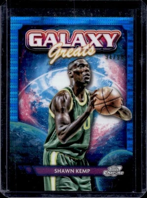 2023-24 Topps Cosmic Chrome Shawn Kemp Galaxy Greats Blue Moon Refractor #94/99 - Изображение 1 из 2