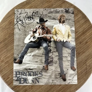 Brooks & Dunn signed Autogramm 8x10 Presse Promo Werbekarte Foto - Bild 1 von 2