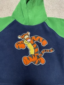 Vintage Disney Tigger grün blau Sweatshirt 18 Monate Baby Hoodie Tigger - Bild 1 von 6