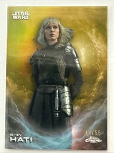 2025 Topps Chrome Star Wars Costco #CE-44 Shin Hati Gold Refractor  /50 - Picture 1 of 6