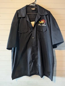 Billy Eight Button Up Shirt Mens Garage Biker Rockabilly RAT SPEED SIZE 3XL - Bild 1 von 6