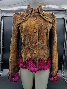 John Galliano Lamb Skin Jacket Size (US 4) (FR 38) - Picture 1 of 12