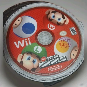 New Super Mario Bros. Wii Nintendo Wii Disc Only Cleaned Tested & Works - Picture 1 of 1
