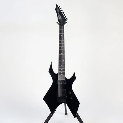 B.C.Rich Warlock Legacy 7 With Floyd Rose Gloss Black String Electric Guitar Out - Image 1 of 4