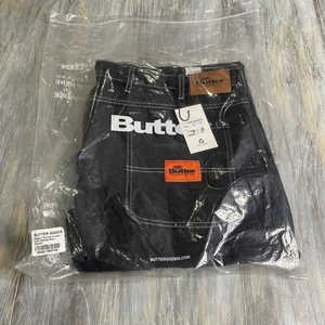 Butter Goods Baggy Jeans Mens Size 42 Pants New With Tags Washed Black Denim - Picture 1 of 6
