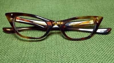 Monturas de gafas de gato MCM Qualite France vintage 42/20 carey retro! Foto 1 de 4