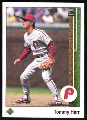 1989 Upper Deck #720 Tommy Herr   - FREE SHIPPING - Image 1 of 2