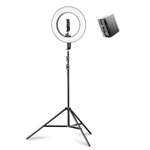 Juego de 380 luces de anillo LED Walimex pro trípode + batería by studio-ausruestung.de - Imagen 1 de 2