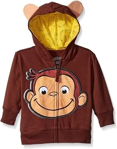 Curious George Toddler Boys' Character Hoodie - Sizes 2T-4T - Picture 1 of 5