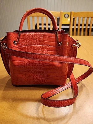 Cartera Sondra Roberts Cuadrada Naranja Mandarina Foto 1 de 4