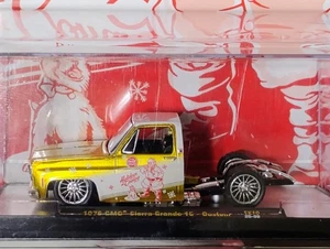 2025 M2 Machines Coke Christmas Gold 1976 GMC SIERRA GRANDE 15 CUSTOM SquareBody - Picture 1 of 8