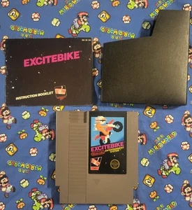 Nintendo Nes Excitebike Game 5-Screw + Manual + Sleeve. 🔥 Tested And Working 🔥 - Picture 1 of 2