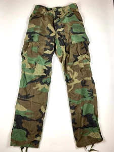 Vintage USGI Issued Army Ripstop Combat Pants XS Reg Woodland Camo Grunge Punk Y2K - Bild 1 von 9