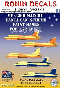 1/72 Ronin Decals MB-326 Macchi "Fanta Can" Paint Masks for LF Kit - Picture 1 of 6
