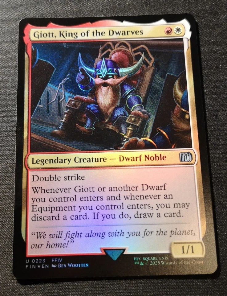 Giott, King Of The Dwarves - Foil - FIN - NM - EN - 0223 - Image 1 of 1