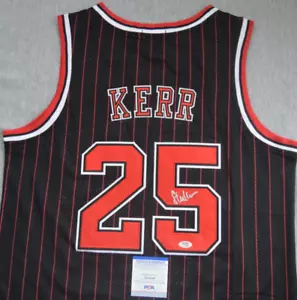 Steve Kerr Autographed Signed Jersey PSA COA Chicago Bulls Golden State Warriors - Picture 1 of 9