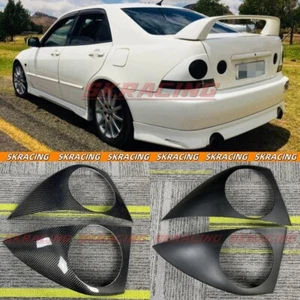Unpainted/Carbon Fiber Rear Tail Light Cover For Altezza 01-05 Lexus IS200 300 - Foto 1 di 30