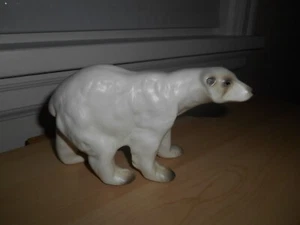 Vintage Victoria Ceramics POLAR BEAR Figurine 6.5" x 3.75" Japan Tagged - Picture 1 of 11