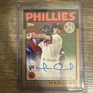 2021 Topps Update Series - 1986 Topps Baseball Gold #86B-RM Rafael Marchan /50 - Picture 1 of 7