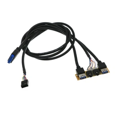 Internal USB3.0+USB3.0 Front Panel Cable Jack Port I/O Board Internal Line - Bild 1 von 4