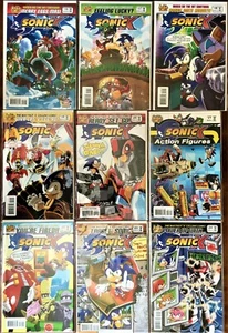 LOT 309: SONIC Hedgehog X 9 Comic Books 15,17-24 ~ 2007 Bagged & Boarded NM/GD - Picture 1 of 9