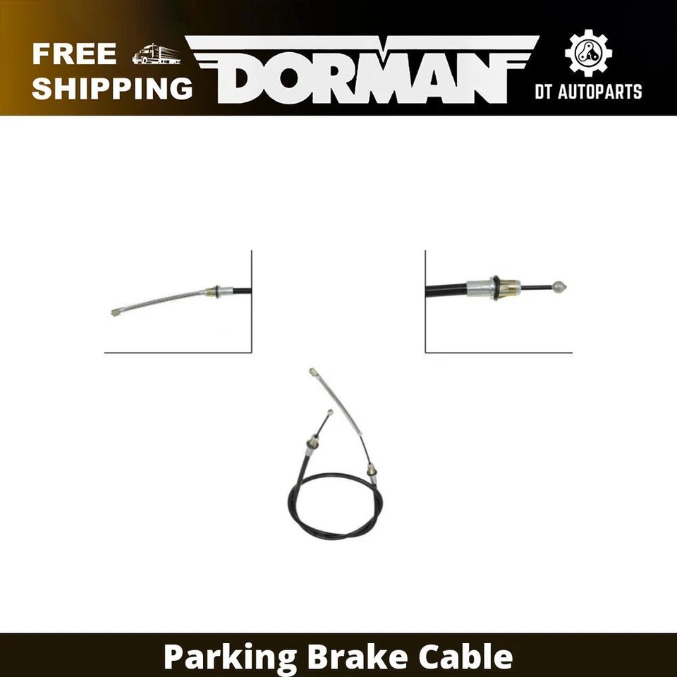 For 1980-1983 Ford F-100 Dorman Parking Brake Cable Rear Left 1981 1982 - Image 1 of 4