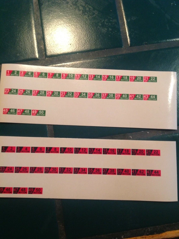 JUKEBOX ROCK-OLA 1434 ECT TRAY DECAL SET - Image 1 of 1