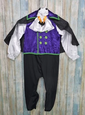 Count Cutie Baby 18-24 Months Dracula Vampire Halloween Costume Jumpsuit & Cape - Image 1 of 4