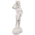 20cm Alabaster Figur griechischer stehender Dmon Satyr