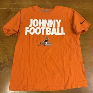 Cleveland Browns Shirt Mens Large Orange Johnny Football NFL Nike - Picture 1 of 7