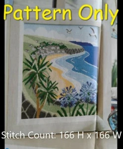Seaside Village CROSS STITCH PATTERN ONLY. Carefully removed from a magazine. - Picture 1 of 1